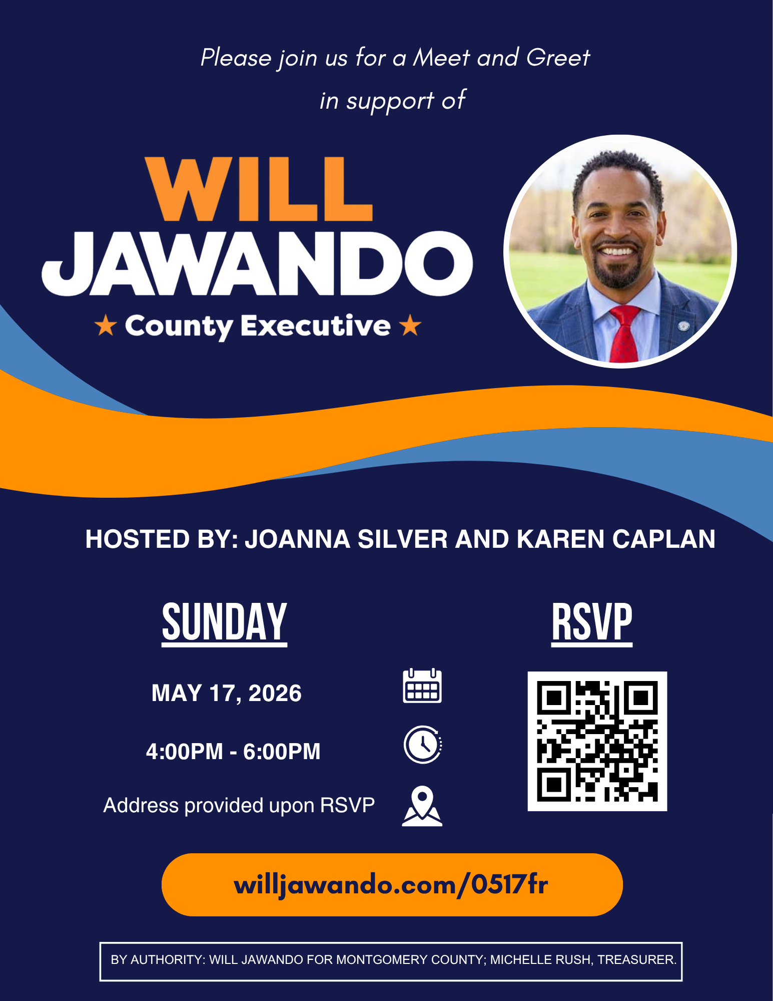Meet and Greet hosted by Joanna Silver and Karen Caplan flyer