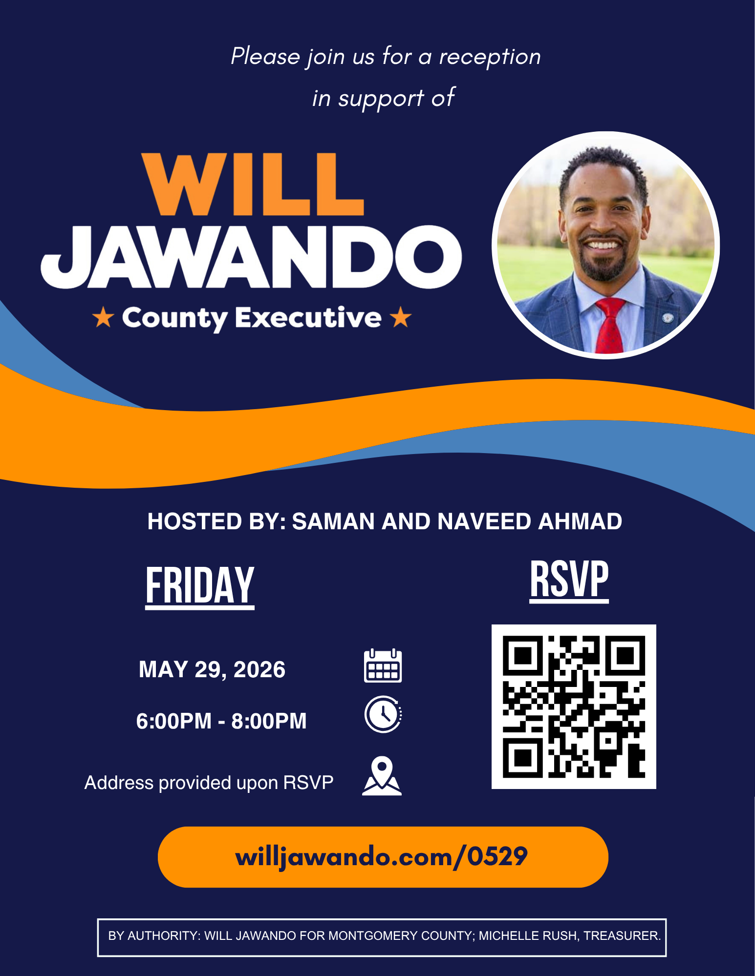 Meet and Greet hosted by Saman and Naveed Ahmad flyer