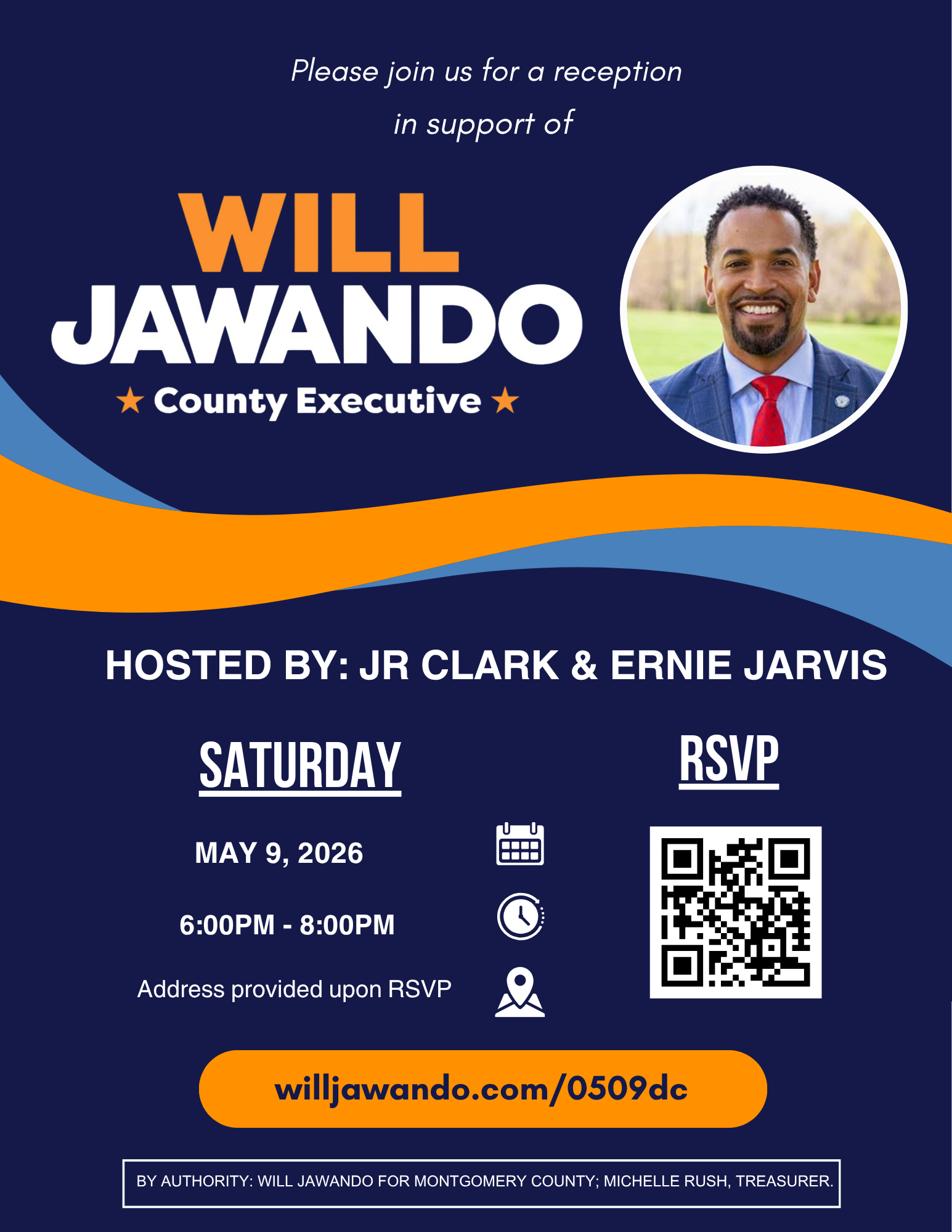 Reception for Will Jawando — Washington, DC